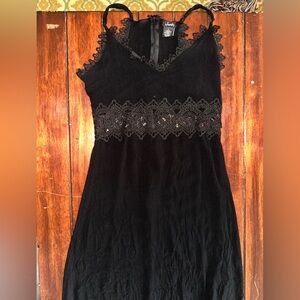 Women’s size large Justify black lace maxi dress
